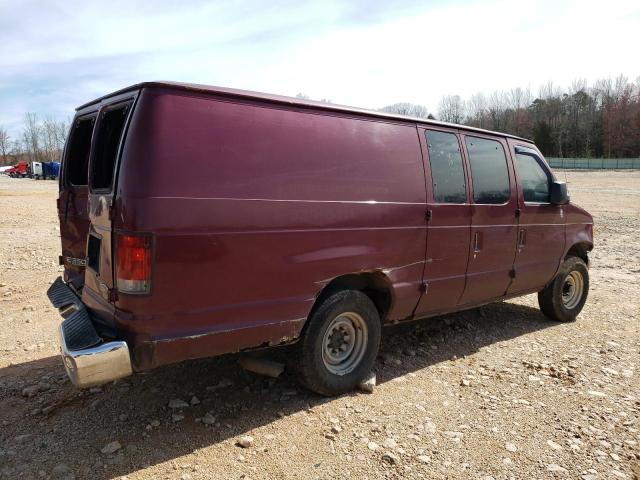 1FTSS34F93HA64739 - 2003 FORD ECONOLINE E350 SUPER DUTY VAN MAROON photo 3