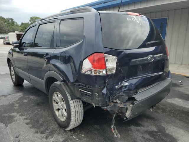 KNDJJ741295022255 - 2009 KIA BORREGO LX BLUE photo 2