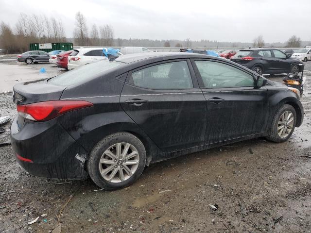 KMHDH4AE2EU132944 - 2014 HYUNDAI ELANTRA SE BLACK photo 3