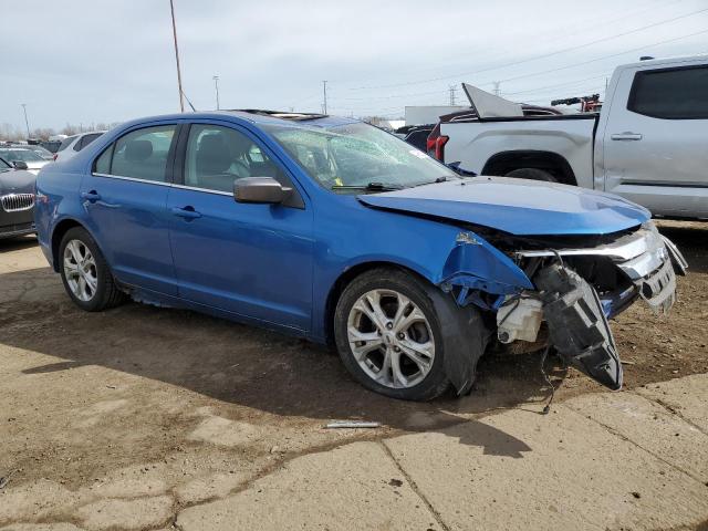 3FAHP0HA4CR134273 - 2012 FORD FUSION SE BLUE photo 4