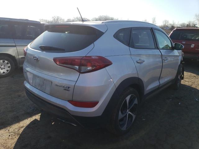 KM8J3CA27GU073877 - 2016 HYUNDAI TUCSON LIMITED SILVER photo 3