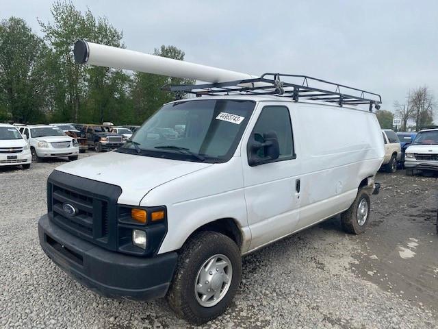 1FTSE34L69DA17620 - 2009 FORD ECONOLINE E350 SUPER DUTY VAN WHITE photo 1