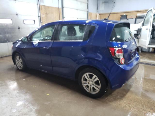 1G1JC6SHXD4197249 - 2013 CHEVROLET SONIC LT BLUE photo 2