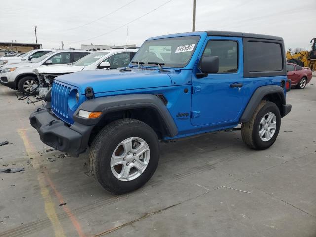 1C4GJXAN0MW790739 - 2021 JEEP WRANGLER SPORT BLUE photo 1