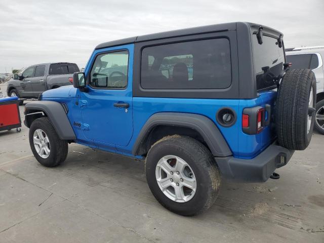 1C4GJXAN0MW790739 - 2021 JEEP WRANGLER SPORT BLUE photo 2