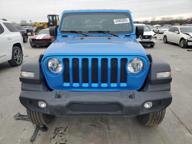 1C4GJXAN0MW790739 - 2021 JEEP WRANGLER SPORT BLUE photo 5