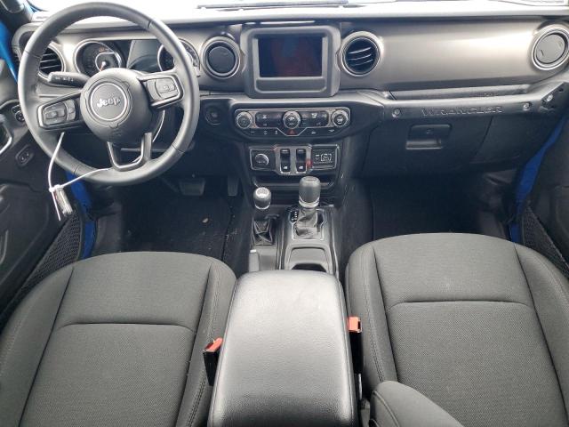 1C4GJXAN0MW790739 - 2021 JEEP WRANGLER SPORT BLUE photo 8