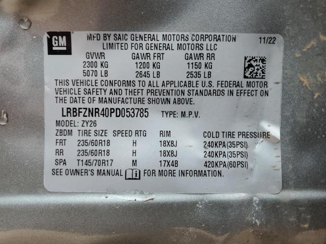 LRBFZNR40PD053785 - 2023 BUICK ENVISION ESSENCE SILVER photo 13