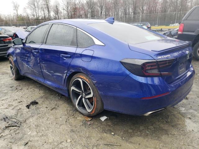 1HGCV1F35JA193474 - 2018 HONDA ACCORD SPORT BLUE photo 2