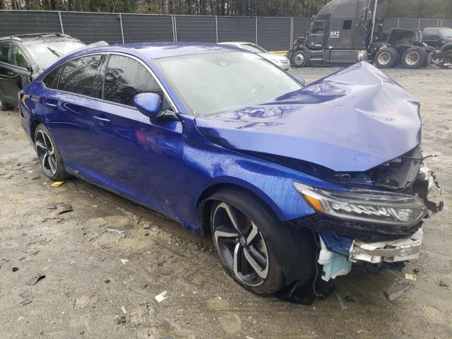 1HGCV1F35JA193474 - 2018 HONDA ACCORD SPORT BLUE photo 4