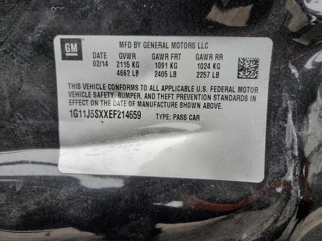 1G11J5SXXEF214659 - 2014 CHEVROLET MALIBU LTZ 黑色 照片 12