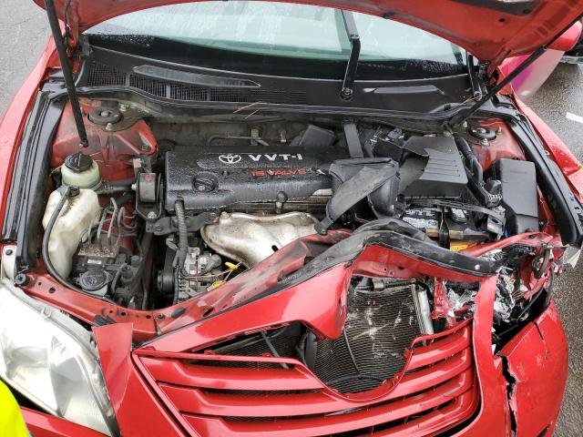 4T1BE46KX7U034908 - 2007 TOYOTA CAMRY CE RED photo 11