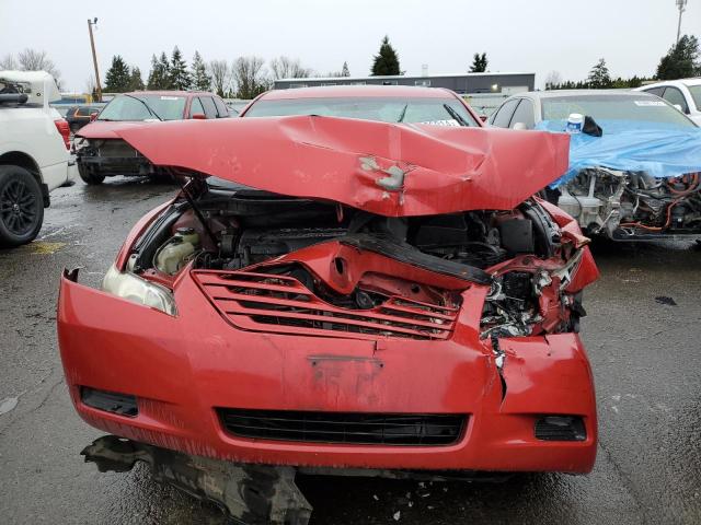 4T1BE46KX7U034908 - 2007 TOYOTA CAMRY CE RED photo 5