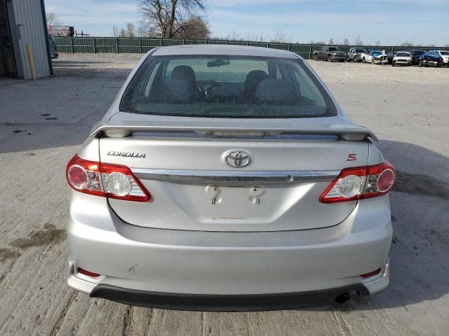 5YFBU4EE8DP129172 - 2013 TOYOTA COROLLA BASE SILVER photo 6