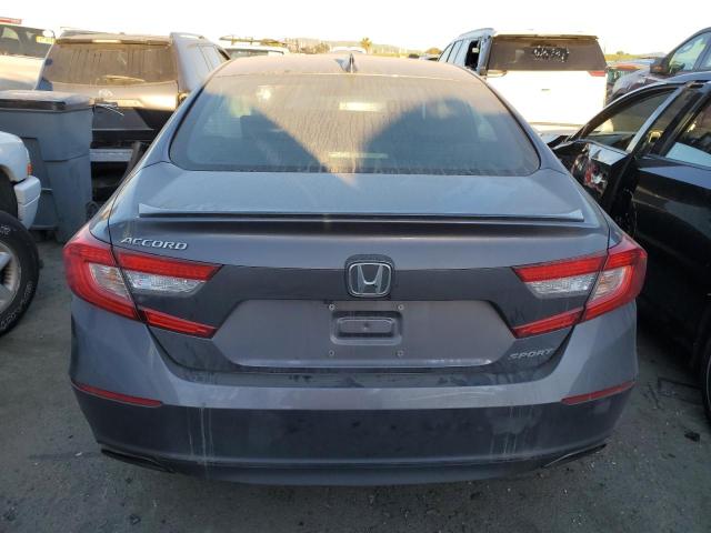 1HGCV1F32KA005205 - 2019 HONDA ACCORD SPORT GRAY photo 6