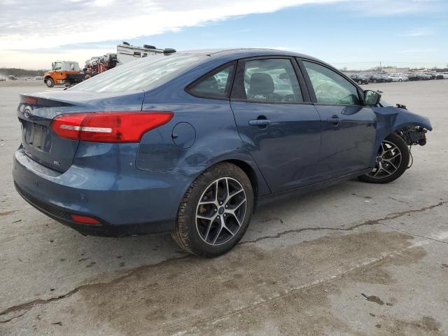 1FADP3H24JL226746 - 2018 FORD FOCUS SEL BLUE photo 3