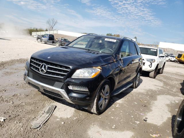 4JGDA5HB0EA347133 - 2014 MERCEDES-BENZ ML 350 4MATIC BLACK photo 1