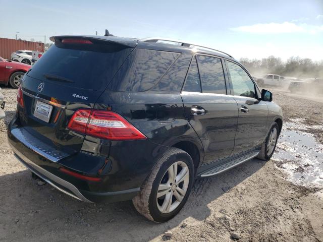 4JGDA5HB0EA347133 - 2014 MERCEDES-BENZ ML 350 4MATIC BLACK photo 3