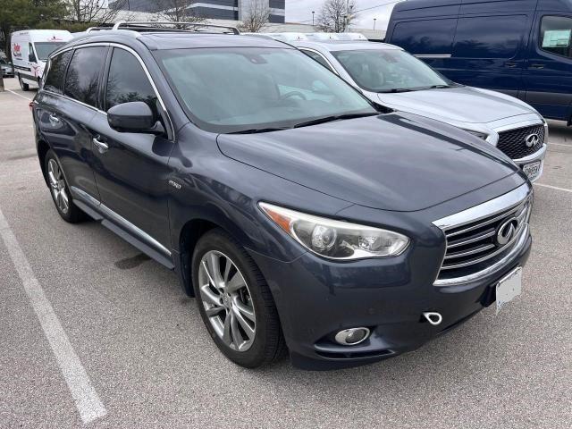 5N1CL0MM0EC519245 - 2014 INFINITI QX60 HYBRID BLUE photo 1