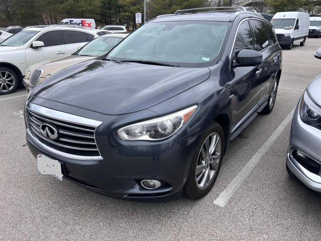 5N1CL0MM0EC519245 - 2014 INFINITI QX60 HYBRID BLUE photo 2