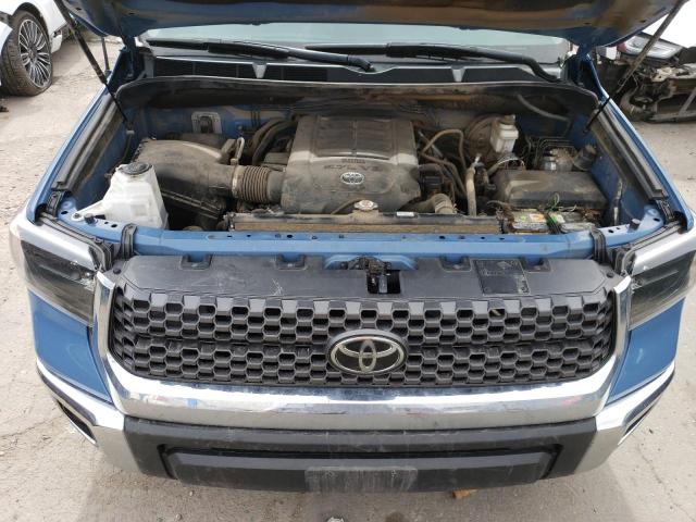 5TFUY5F14KX788914 - 2019 TOYOTA TUNDRA DOUBLE CAB SR/SR5 BLUE photo 11