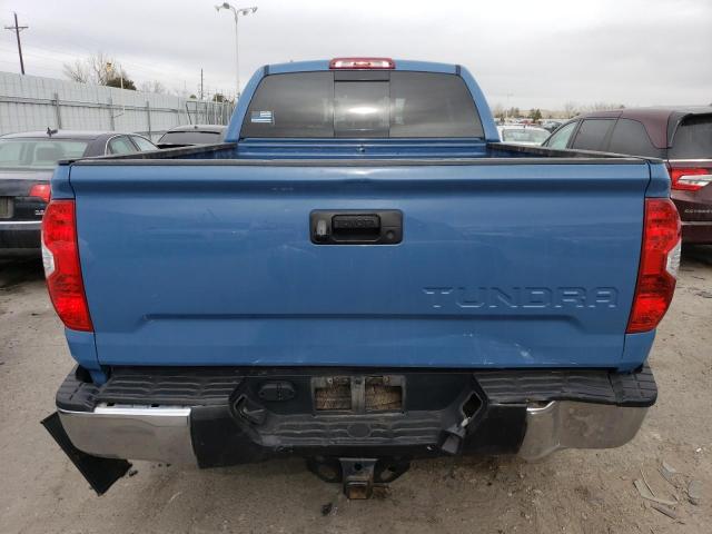 5TFUY5F14KX788914 - 2019 TOYOTA TUNDRA DOUBLE CAB SR/SR5 BLUE photo 6