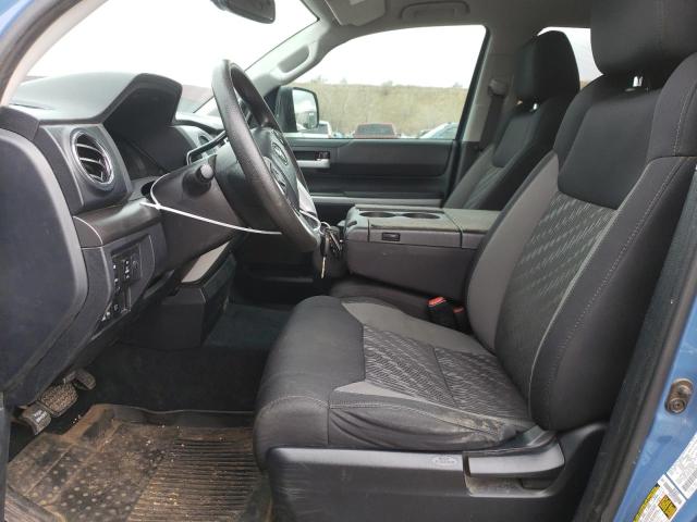 5TFUY5F14KX788914 - 2019 TOYOTA TUNDRA DOUBLE CAB SR/SR5 BLUE photo 7