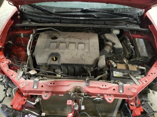 2T1BURHE1HC869001 - 2017 TOYOTA COROLLA L RED photo 11