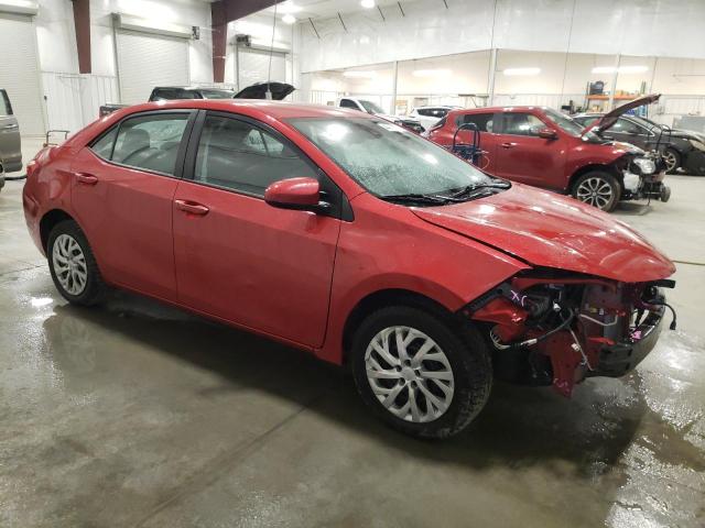 2T1BURHE1HC869001 - 2017 TOYOTA COROLLA L RED photo 4