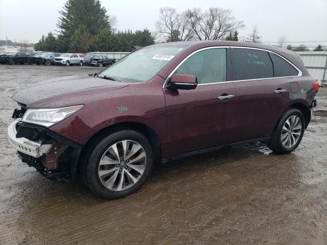 5FRYD4H45EB046212 - 2014 ACURA MDX TECHNOLOGY MAROON photo 1