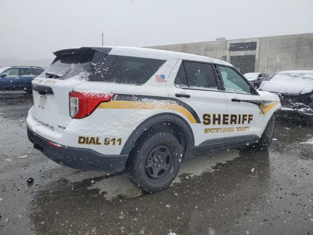 1FM5K8AB8MGB24427 - 2021 FORD EXPLORER POLICE INTERCEPTOR 白色 照片 3