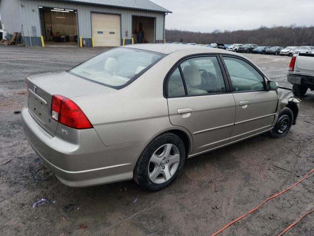 2HGES26795H527524 - 2005 HONDA CIVIC EX BEIGE photo 3