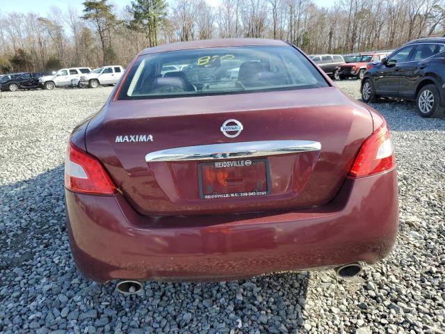 1N4AA5AP4BC837755 - 2011 NISSAN MAXIMA S BURGUNDY photo 6