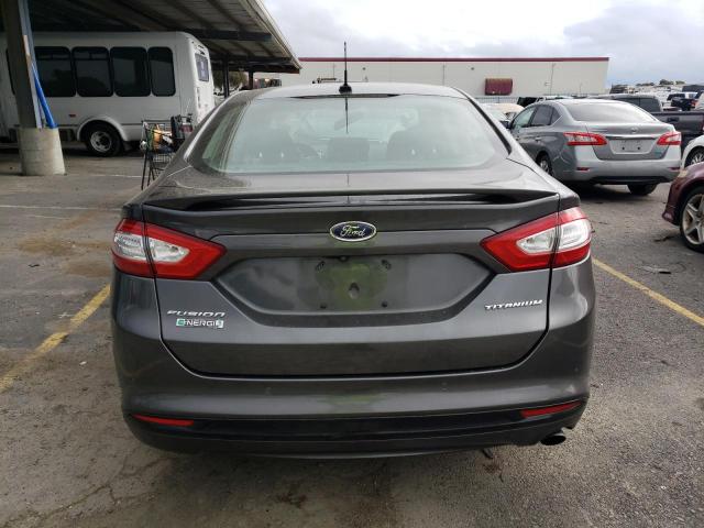 3FA6P0SU2GR235988 - 2016 FORD FUSION TITANIUM PHEV GRAY photo 6