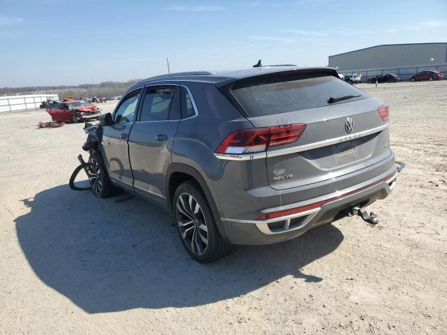 1V2FE2CA1MC217541 - 2021 VOLKSWAGEN ATLAS CROS SEL PREMIUM R-LINE GRAY photo 2