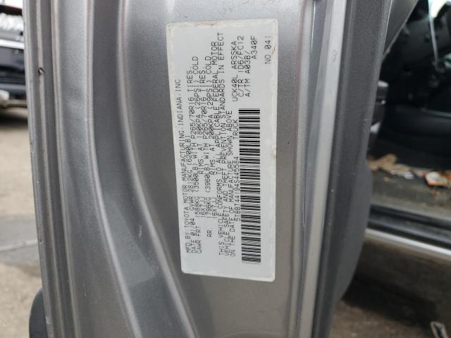5TBBT44194S445584 - 2004 TOYOTA TUNDRA ACCESS CAB SR5 SILVER photo 12