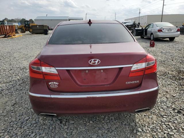 KMHGC4DD8DU217686 - 2013 HYUNDAI GENESIS 3.8L MAROON photo 6