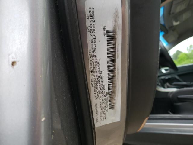 4S4BP60C087316885 - 2008 SUBARU OUTBACK GRAY photo 12