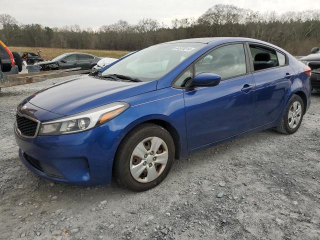 3KPFK4A76JE257227 - 2018 KIA FORTE LX BLUE photo 1