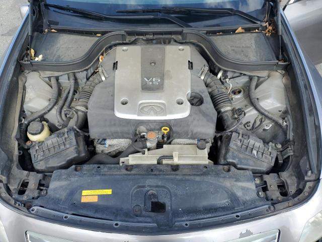 JNKBV61F67M818916 - 2007 INFINITI G35 GRAY photo 11