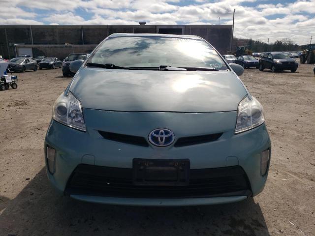 JTDKN3DU7F1880139 - 2015 TOYOTA PRIUS GREEN photo 5