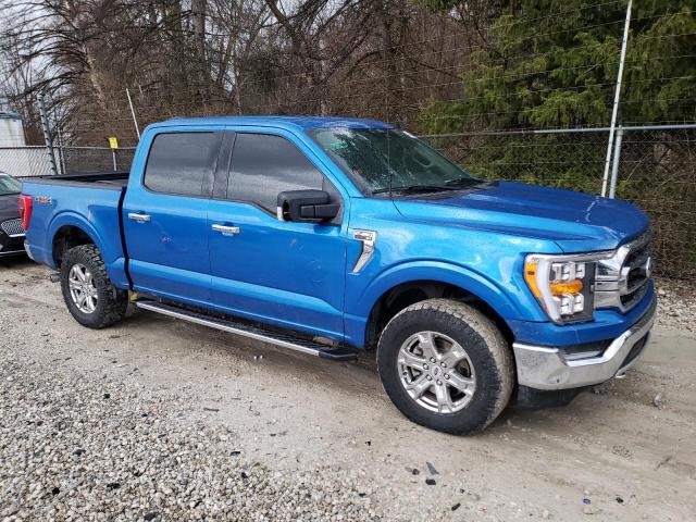 1FTEW1EP1MFC44050 - 2021 FORD F150 SUPERCREW BLUE photo 4