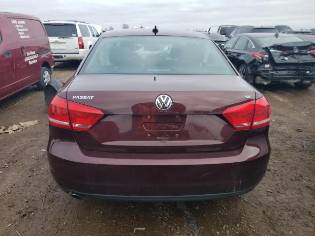 1VWBP7A36DC118240 - 2013 VOLKSWAGEN PASSAT SE RED photo 6