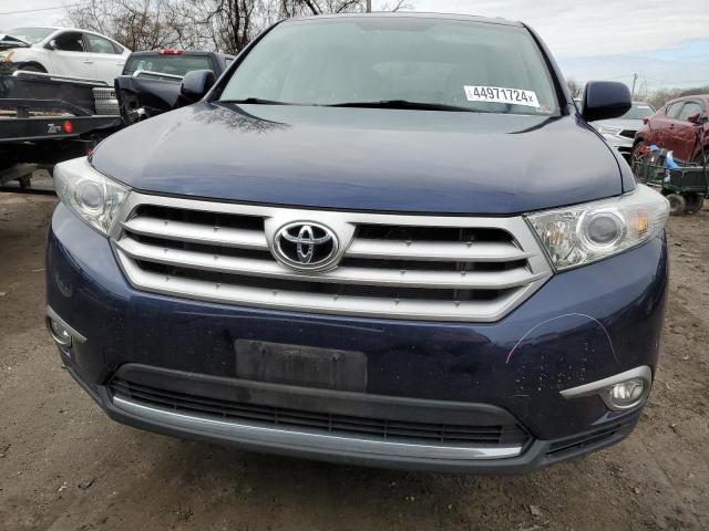 5TDBK3EH5DS184468 - 2013 TOYOTA HIGHLANDER BASE BLUE photo 5