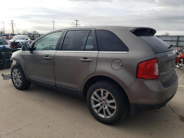 2FMDK3KC8DBA32098 - 2013 FORD EDGE LIMITED GRAY photo 2