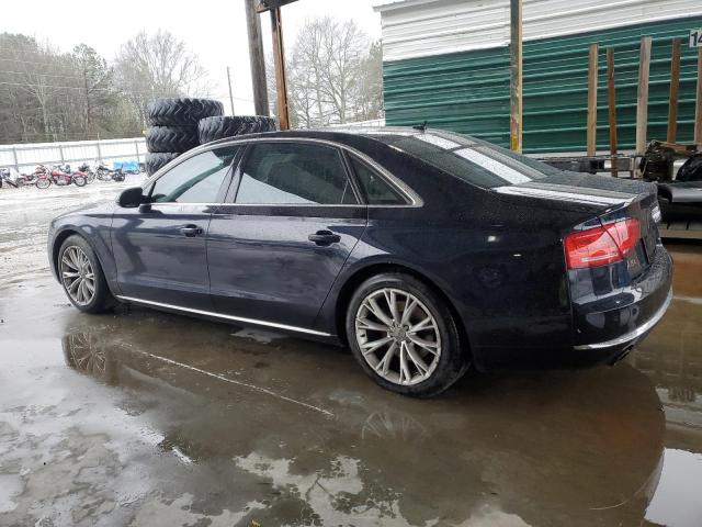 WAURGAFD9DN021633 - 2013 AUDI A8 L QUATTRO BLUE photo 2