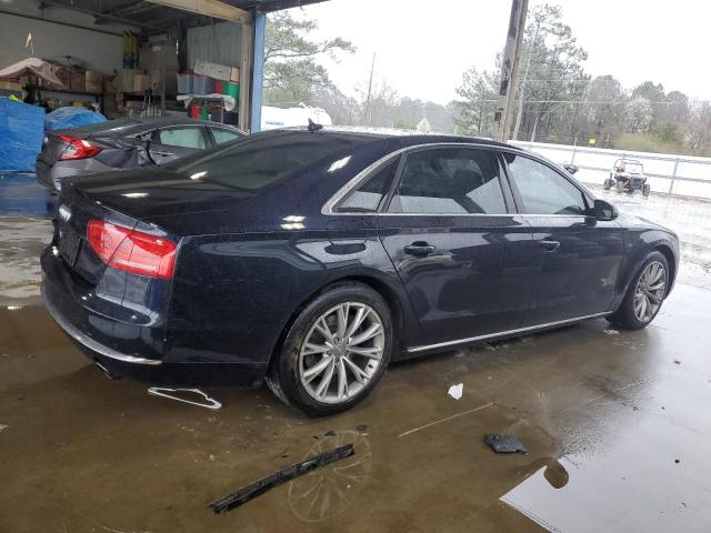 WAURGAFD9DN021633 - 2013 AUDI A8 L QUATTRO BLUE photo 3