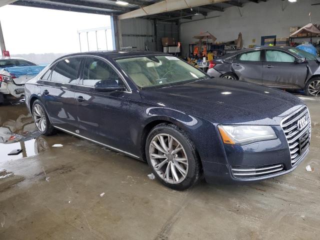 WAURGAFD9DN021633 - 2013 AUDI A8 L QUATTRO BLUE photo 4