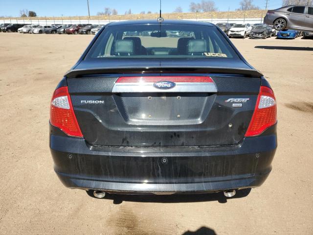 3FAHP0DC6CR365165 - 2012 FORD FUSION SPORT BLACK photo 6