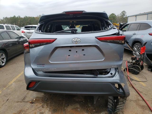 5TDGZRAH5MS076443 - 2021 TOYOTA HIGHLANDER XLE BLUE photo 6